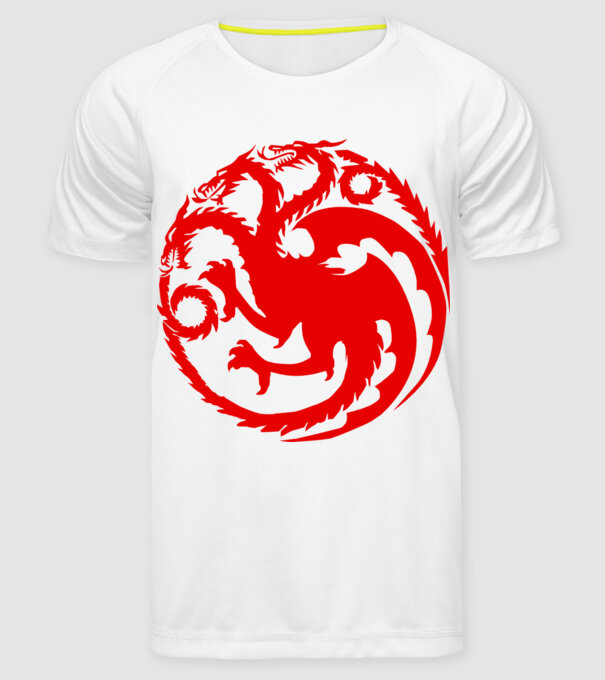 Targaryen model alb pe tricou