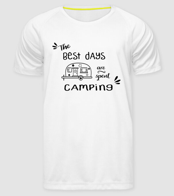 The best days model alb pe tricou