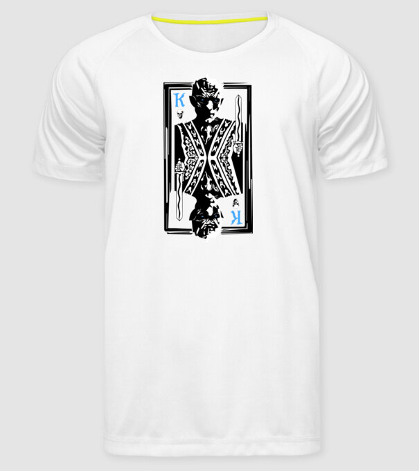 The Winter King model alb pe tricou