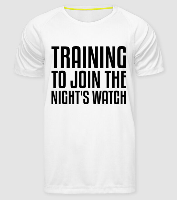 Training to join the nights watch model alb pe tricou