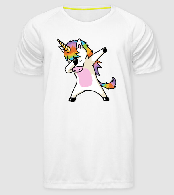 UNIDAB model alb pe tricou