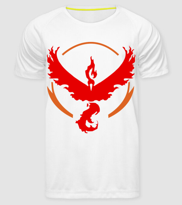 Valor team logo model alb pe tricou