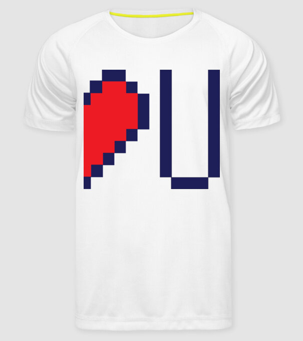 Love You 2nd part model alb pe tricou