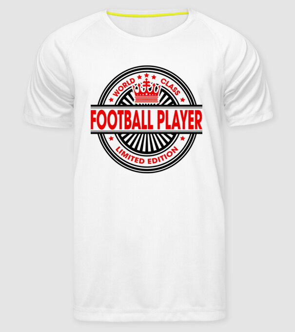 World class FOTBALIST model alb pe tricou