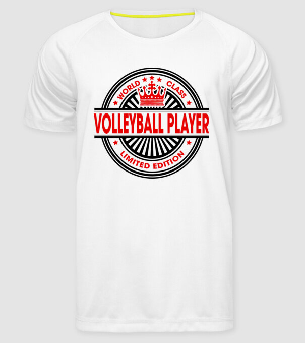 World class VOLEIBALIST model alb pe tricou