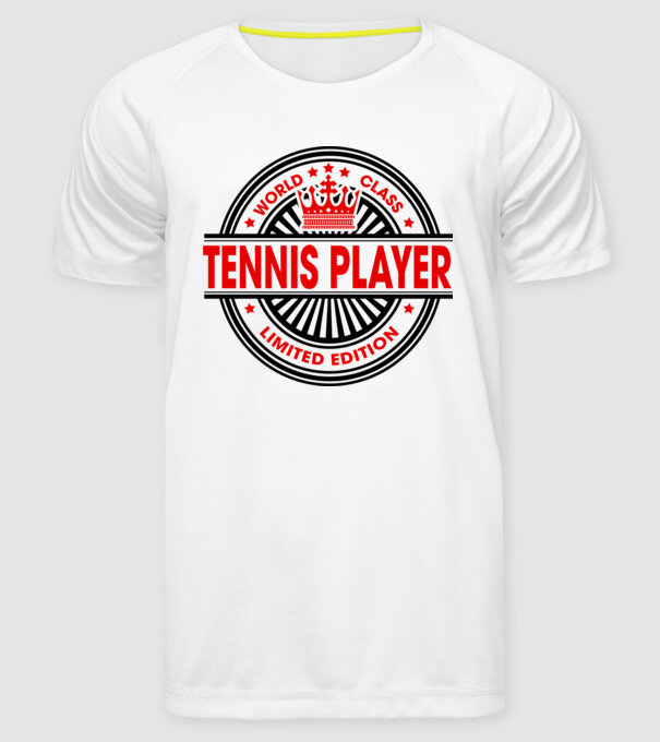 World class JUCĂTOR TENIS model alb pe tricou