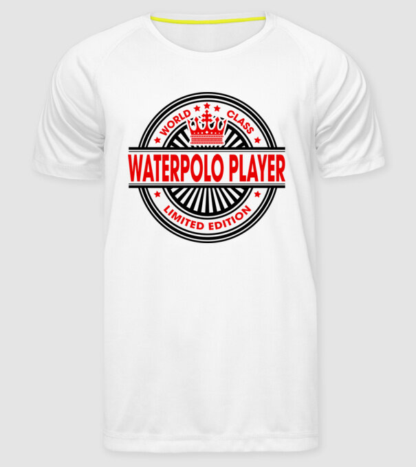 World class JUCĂTOR POLO PE APĂ model alb pe tricou