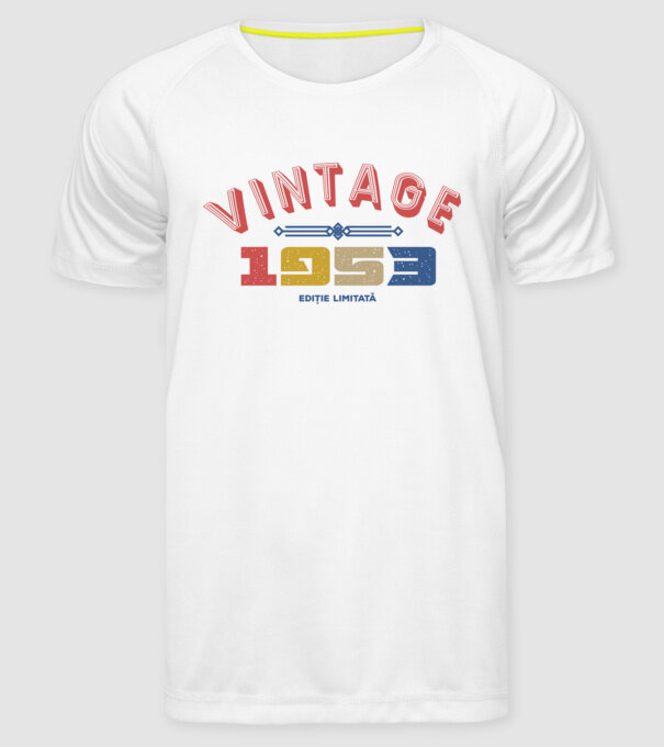 1953 Ediție limitată model alb pe tricou