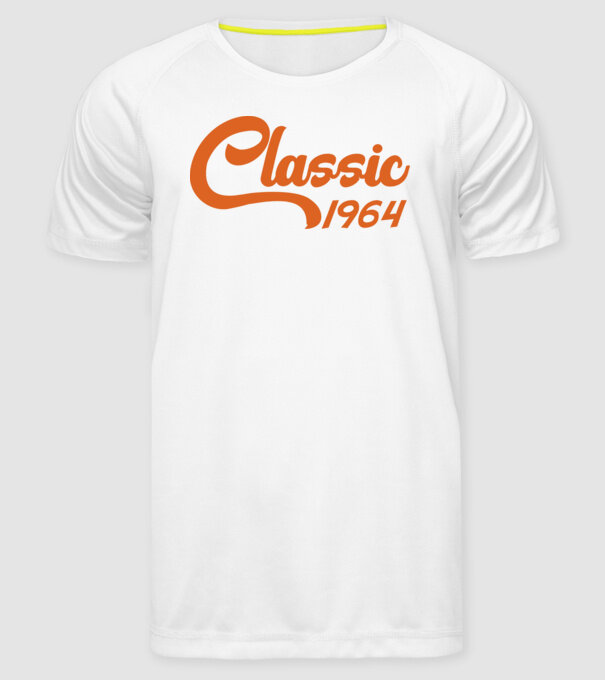 1964 Classic model alb pe tricou