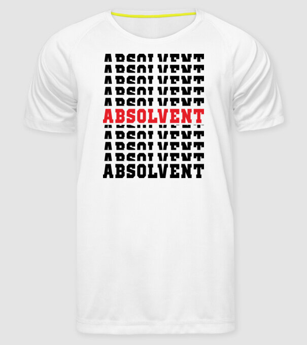 absolvent 2022 model alb pe tricou