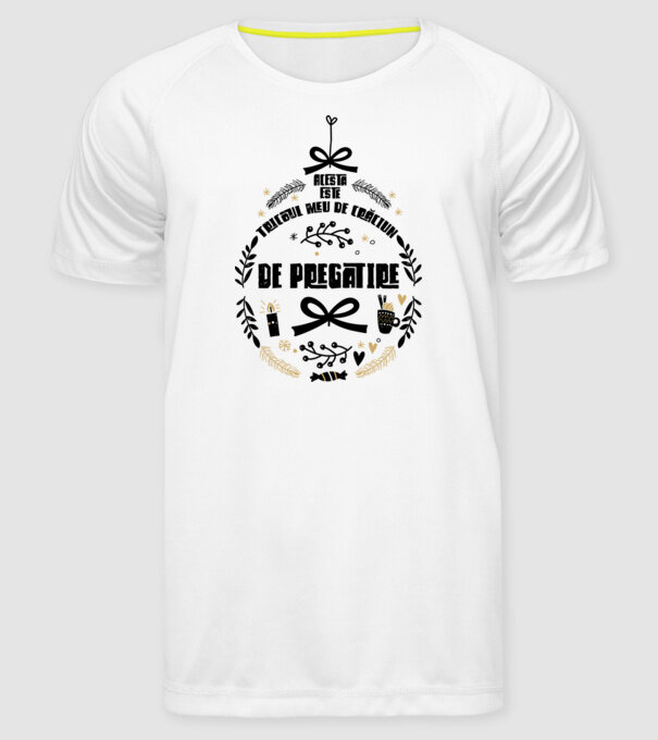 acesta este tricoul meu de Crăciun_de pregătire model alb pe tricou