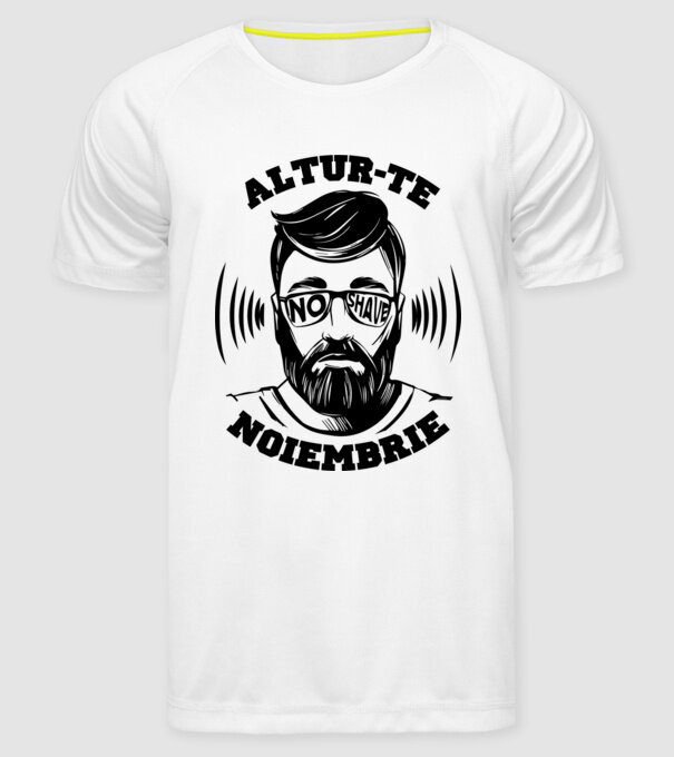 alătură-te - noiembrie model alb pe tricou