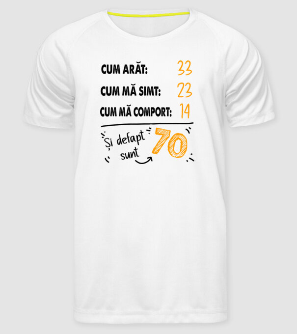 Aspect, senzație, comportament 70 Alb model alb pe tricou