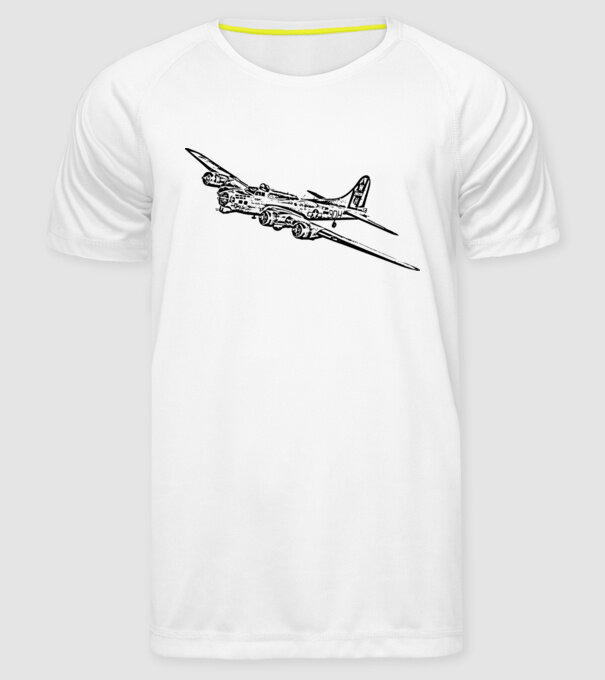 Avioane model alb pe tricou