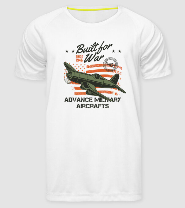 Avioane model alb pe tricou