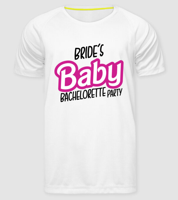 Bride Barbies baby model alb pe tricou