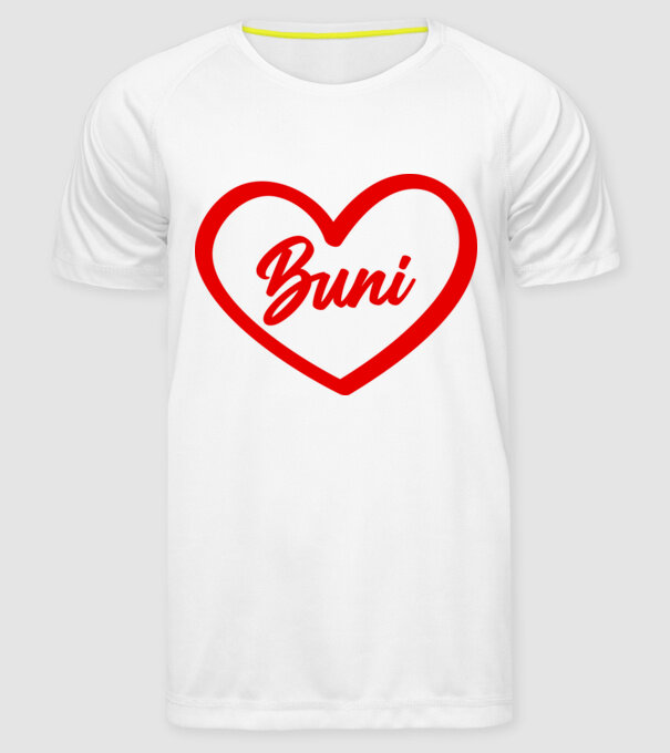Buni model alb pe tricou