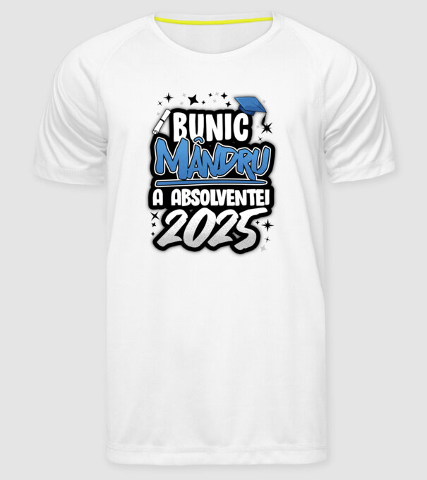 Bunic MÂNDRU a absolventei model alb pe tricou