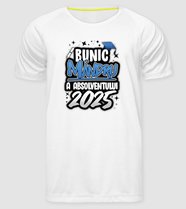 Bunic MÂNDRU a absolventului model alb pe tricou