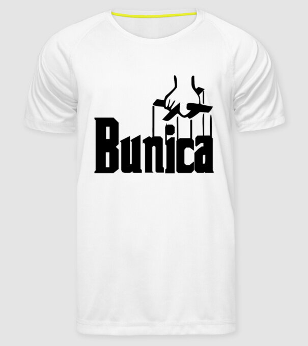 Bunica model alb pe tricou
