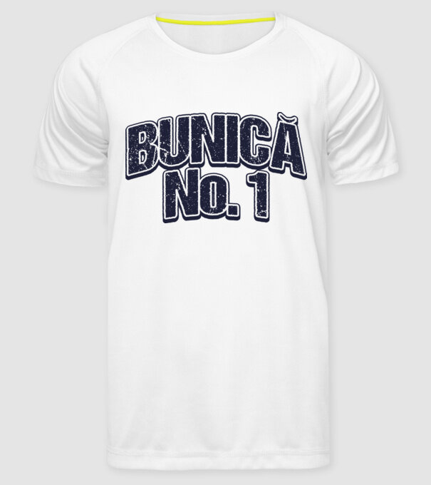 Bunică No.1 model alb pe tricou