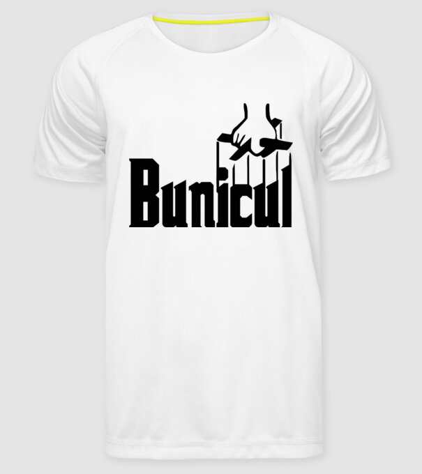 Bunicul model alb pe tricou