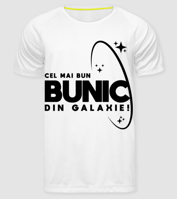 Cel mai bun bunic din Galaxie! model alb pe tricou