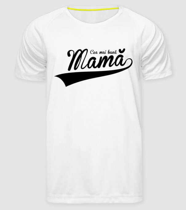 Cea mai bună mamă model alb pe tricou