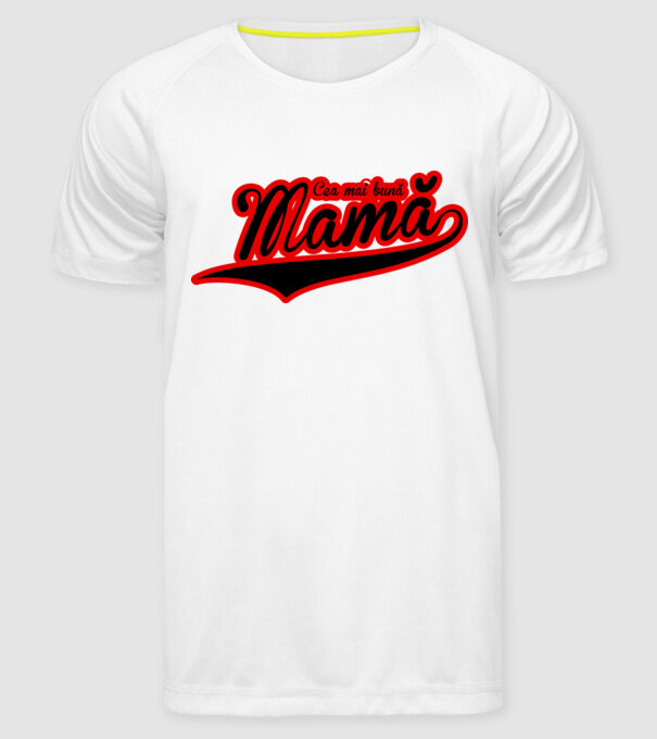 Cea mai bună mamă model alb pe tricou