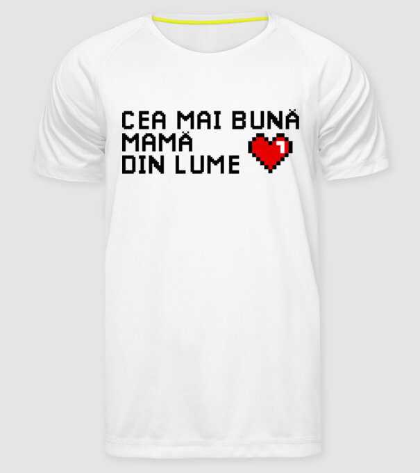 cea mai bună mamă din lume model alb pe tricou