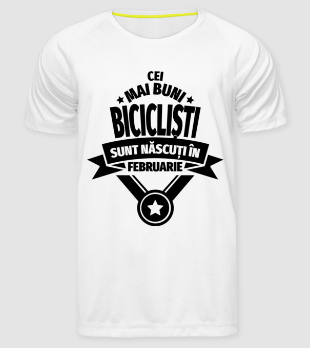 Cei mai buni barista sunt născuți în februarie model alb pe tricou