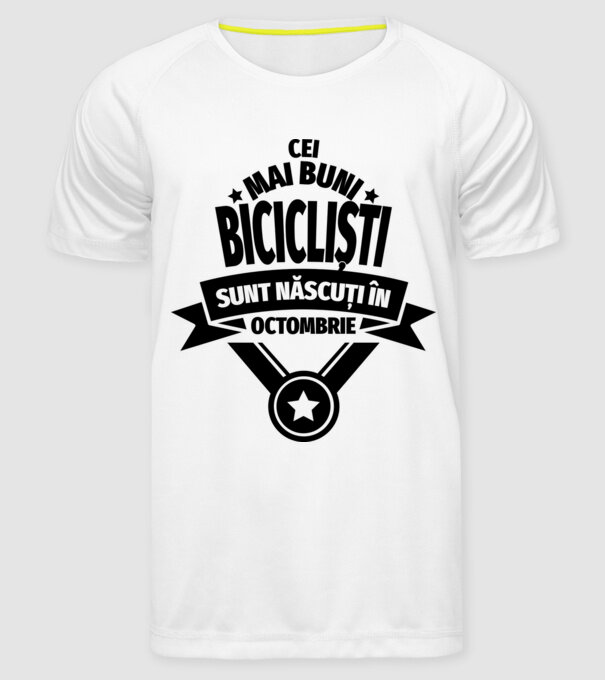 Cei mai buni barista sunt născuți în octombrie model alb pe tricou