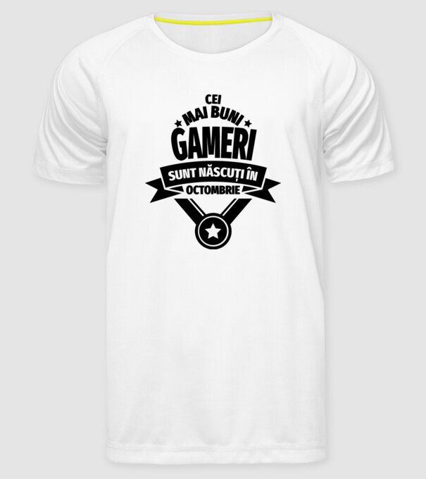 Cei mai buni gameri sunt născuți în octombrie model alb pe tricou