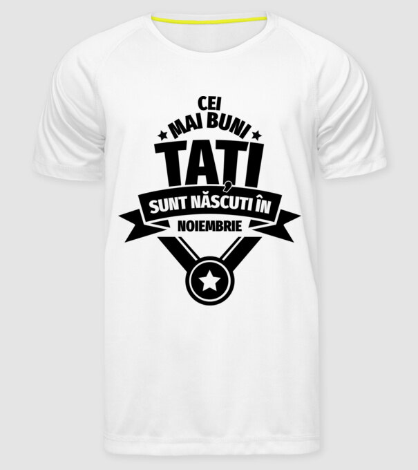 Cei mai buni Tați sunt născuți în martie. model alb pe tricou