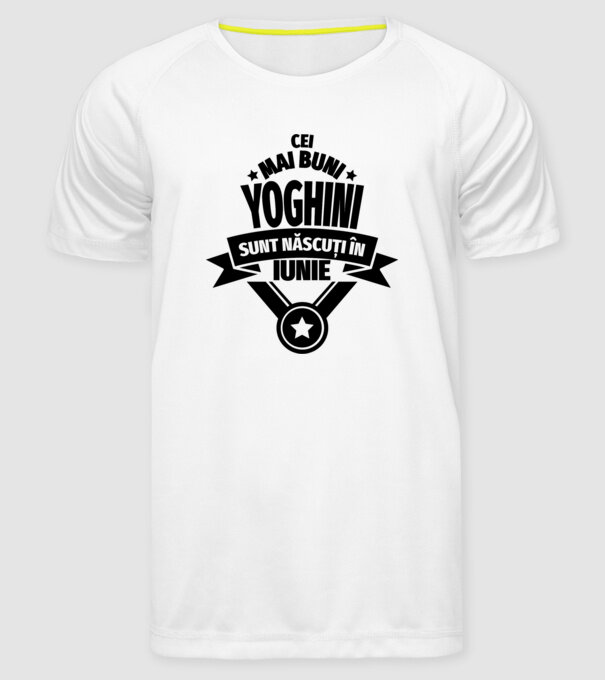Cei mai buni yoghini sunt născuți în iunie model alb pe tricou