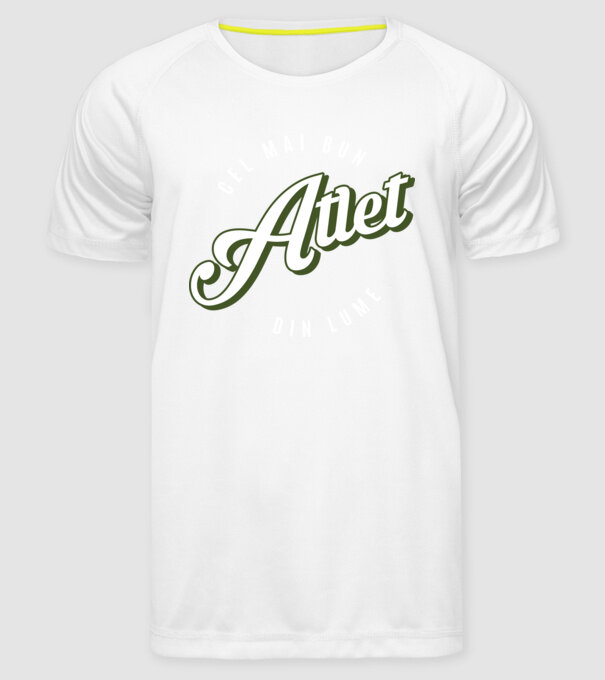 Cel mai bun Atlet din lume model alb pe tricou