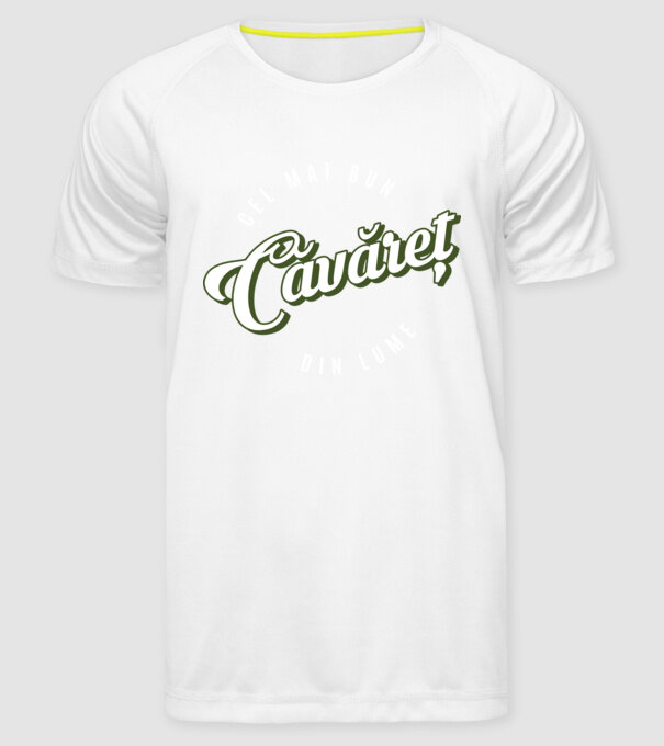Cel mai bun Căvăret din lume model alb pe tricou