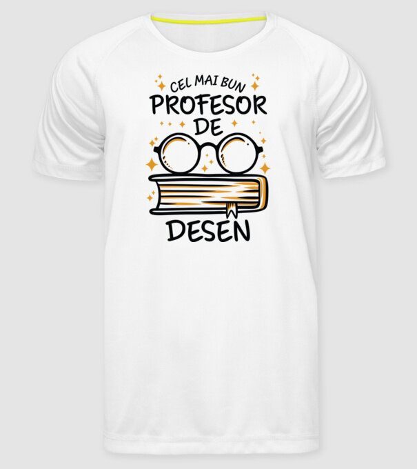 Cel mai profesor de desen model alb pe tricou