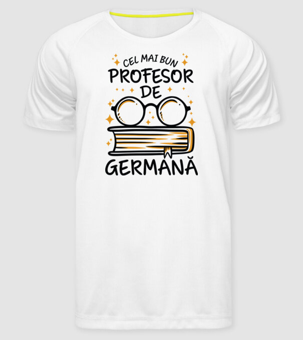 Cel mai profesor germană model alb pe tricou