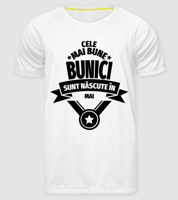 Cele mai bune bunici sunt născute în mai. model alb pe tricou