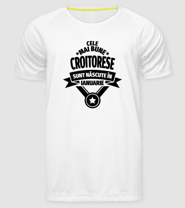 Cele mai bune croitorese sunt născute în ianuarie model alb pe tricou