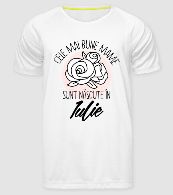 Cele mai bune mame sunt născute în Iulie model alb pe tricou
