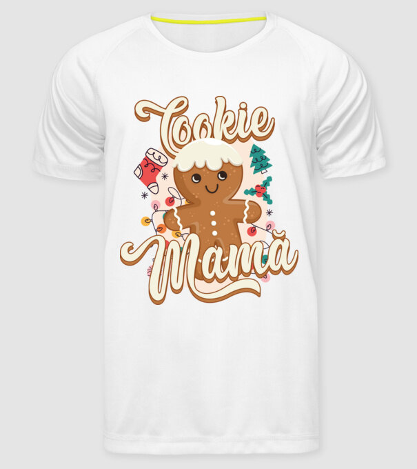 Cookie mamă model alb pe tricou
