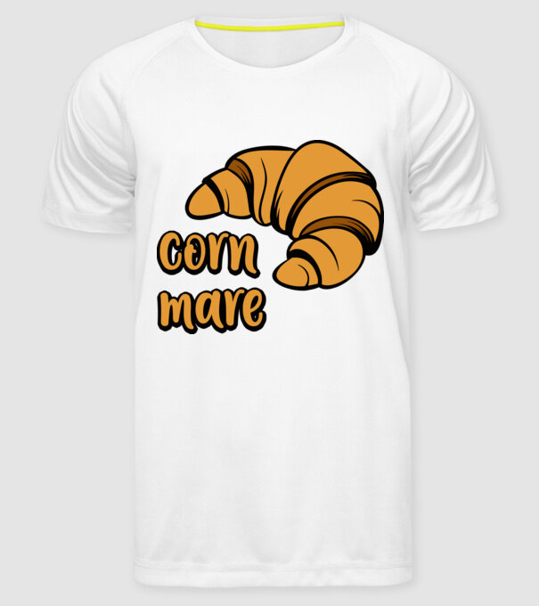 corn mare model alb pe tricou