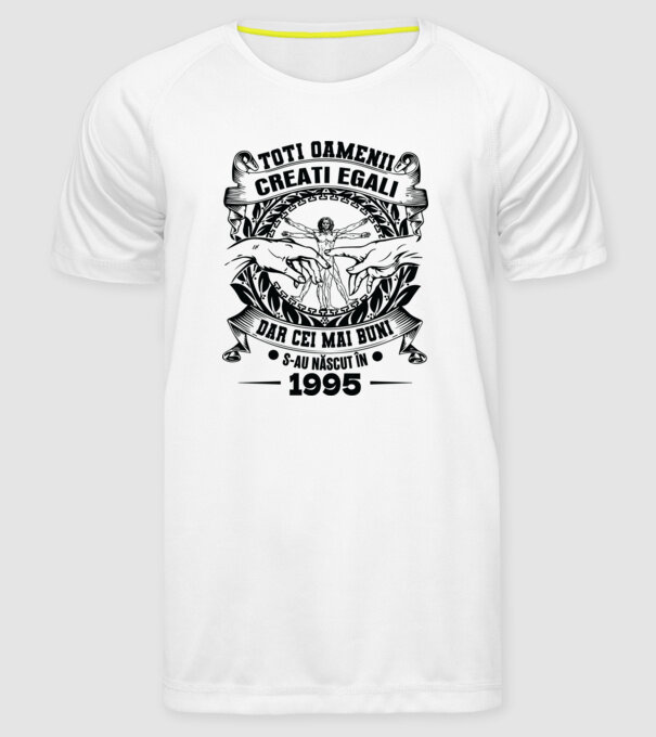 Da Vinci 30 1995 model alb pe tricou