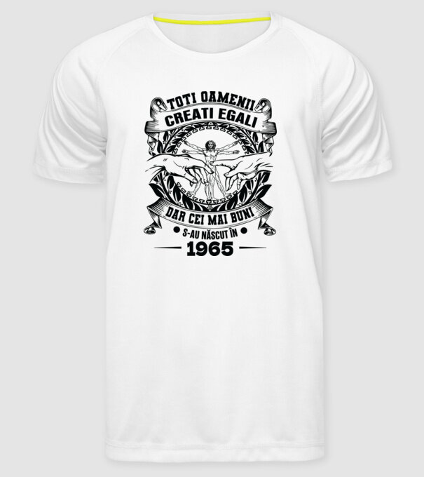 Da Vinci 60 1965 model alb pe tricou