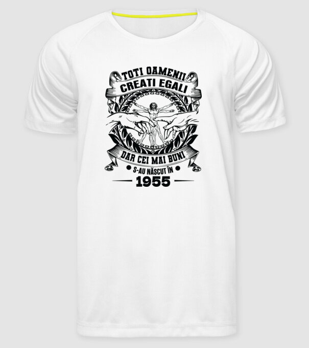 Da Vinci 70 1955 model alb pe tricou