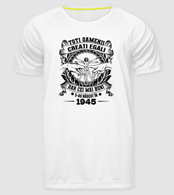 Da Vinci 80 1945 model alb pe tricou