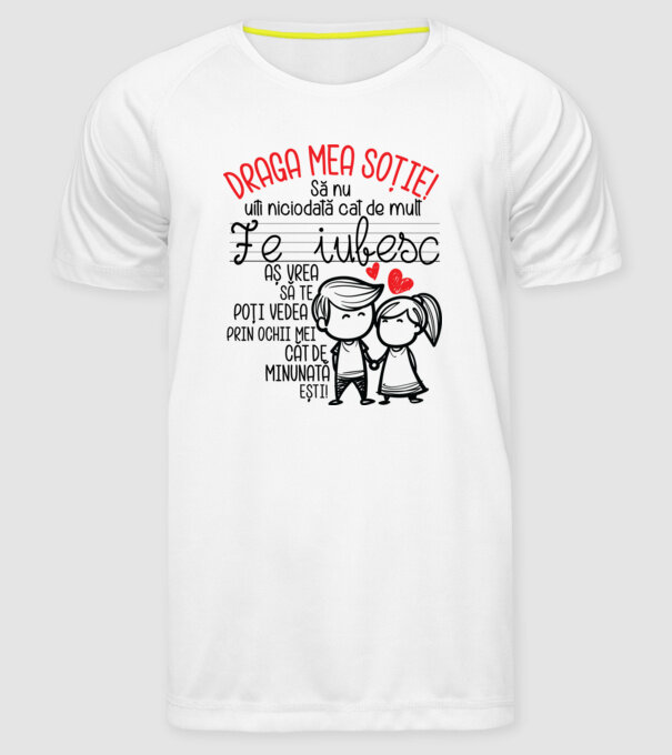 dragul meu soț javitott2411 model alb pe tricou