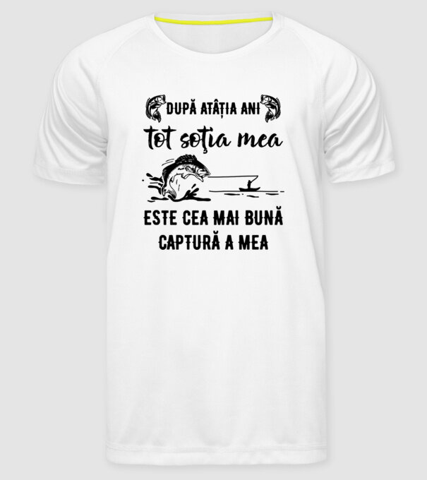 după atâția ani, tot soția mea este cea mai bună captură a mea D9914124 model alb pe tricou